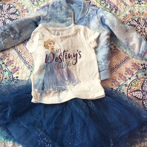 Frozen 2! Skirt shirt and jacket set. 2T